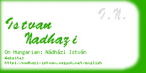 istvan nadhazi business card